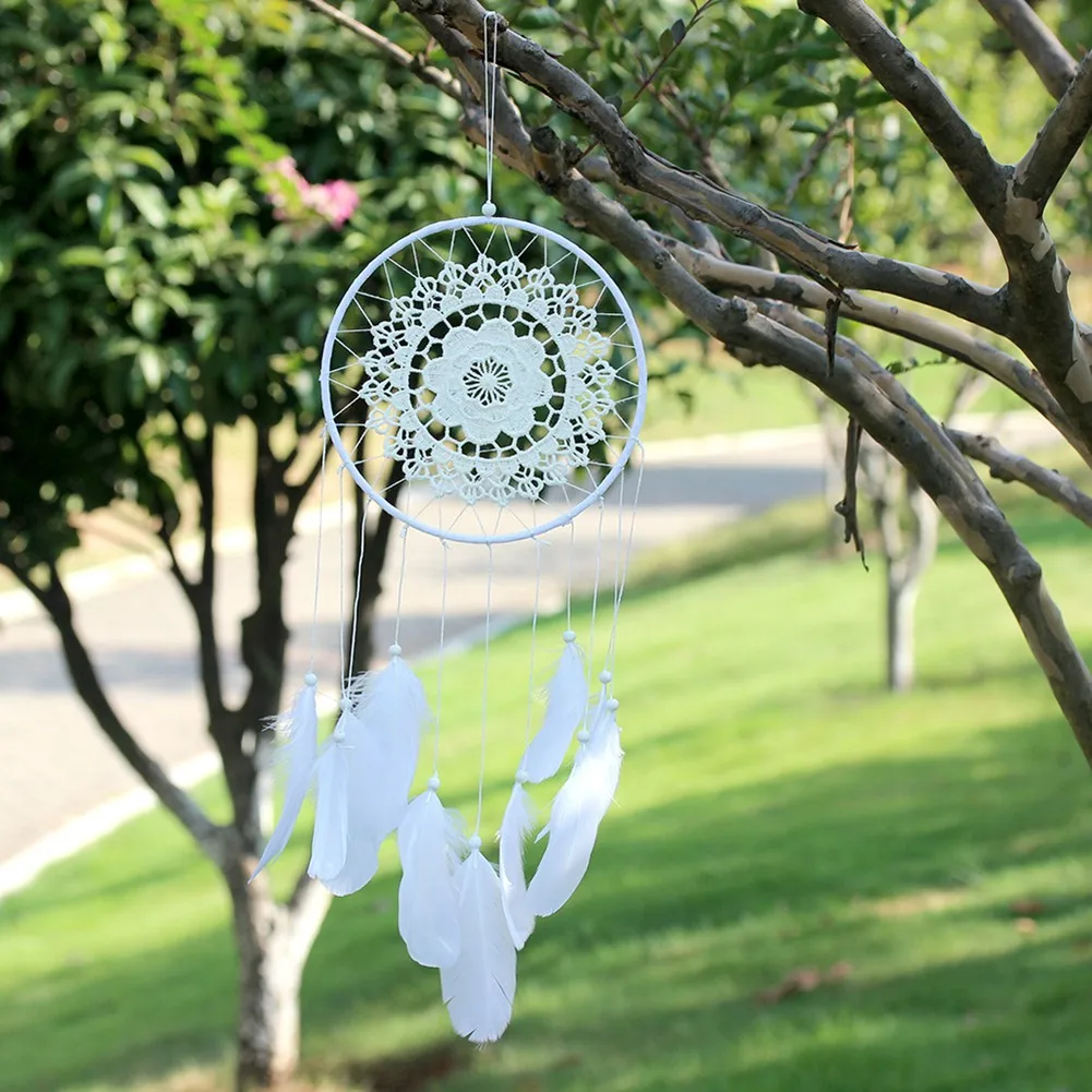 Handmade Woven Dream -Catcher Feather Lace Wind Chimes Ornaments Dreamcatcher For Girls Home Bedroom Hanging Decor
Handmade Woven Dream -Catcher Feather Lace Wind Chimes Ornaments Dreamcatcher For Girls Home Bedroom Hanging Decor