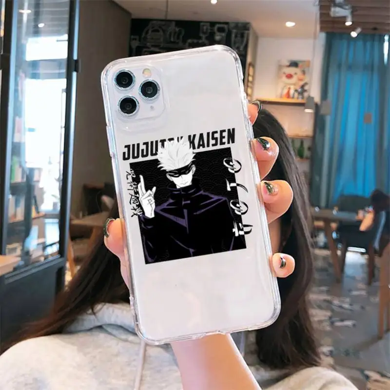 Jujutsu Kaisen Anime Cartoon Phone Case Transparent for iPhone 6 7 8 11 12 s mini pro X XS XR MAX Plus cover funda shell
Jujutsu Kaisen Anime Cartoon Phone Case Transparent for iPhone 6 7 8 11 12 s mini pro X XS XR MAX Plus cover funda shell