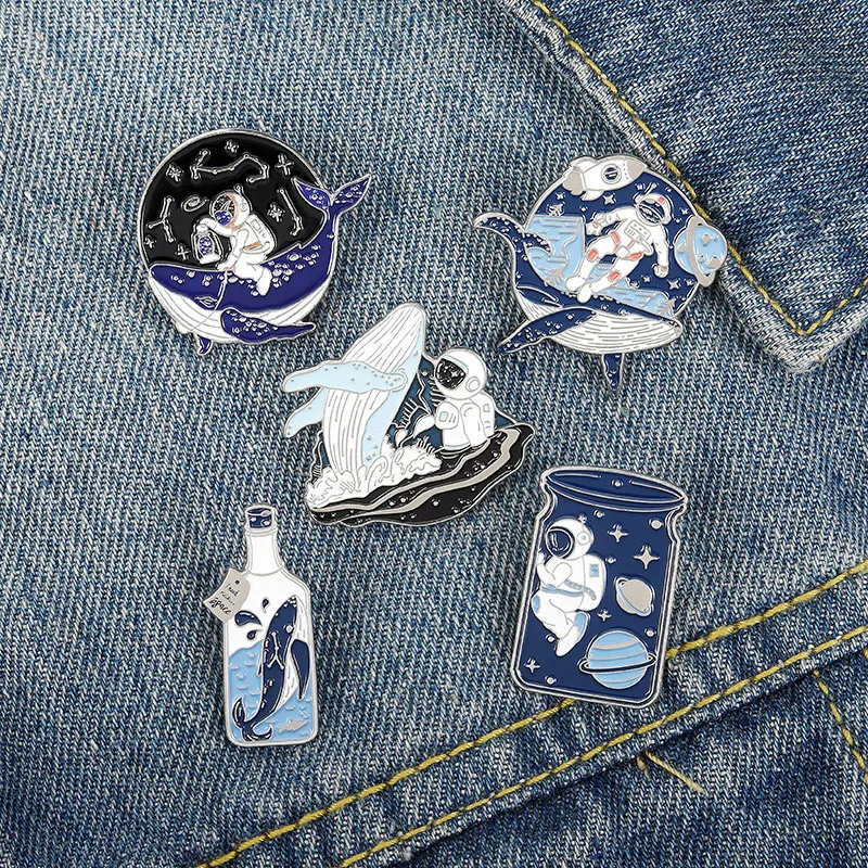 Cartoon Brooch For Men Women Enamel Pins Cute Astronaut Whale Brooches Bag Lapel Pin Metal Geometric Trendy Accessory Badges
Cartoon Brooch For Men Women Enamel Pins Cute Astronaut Whale Brooches Bag Lapel Pin Metal Geometric Trendy Accessory Badges