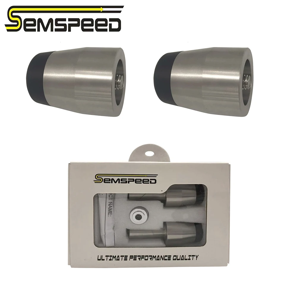 SEMSPEED Нержавеющая сталь Руль для мотоцикла с избыточным весом рукоятки концевые