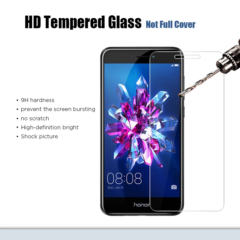 Защитное стекло для смартфона Honor 6 7 8 Lite Pro 9H HD прозрачное закаленное 9 10 20 Global |