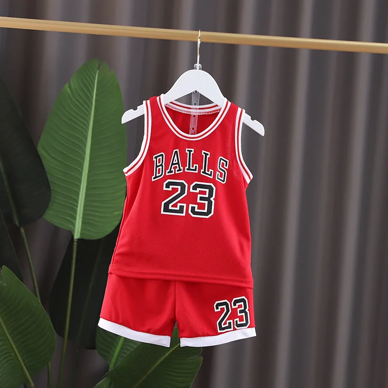 2021 Summer baby BOY girl Basketball nursery ball Clothes T Shirt camisole + Shorts pants children tracksuits 1 2 3 4 5 6 year
2021 Summer baby BOY girl Basketball nursery ball Clothes T Shirt camisole + Shorts pants children tracksuits 1 2 3 4 5 6 year