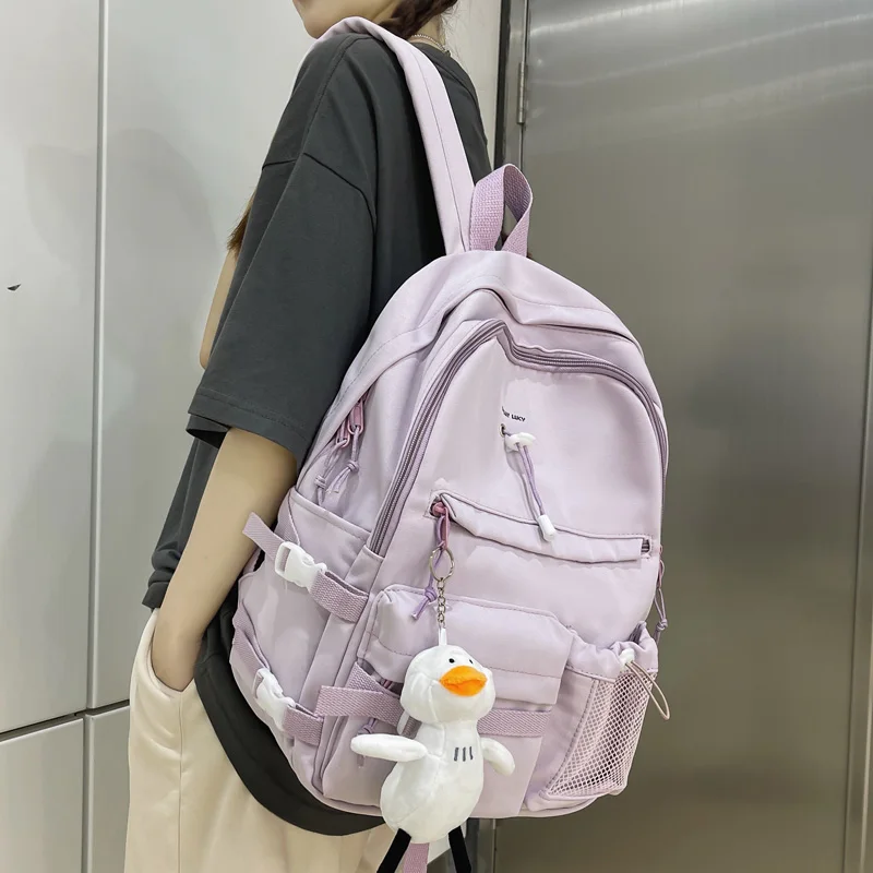 Водонепроницаемый нейлоновый рюкзак для женщин, модная однотонная женская сумка для книг на шнурке, школьный ранец с сеткой для девочек-под...
Водонепроницаемый нейлоновый рюкзак для женщин, модная однотонная женская сумка для книг на шнурке, школьный ранец с сеткой для девочек-под...