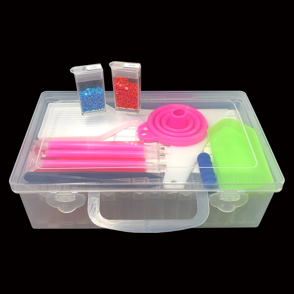 64pcs 5D diamond painting accessories Sets Diamond Painting Tools Storage Box Beads Container Rhinestone Storage Boxes Accessory
64pcs 5D diamond painting accessories Sets Diamond Painting Tools Storage Box Beads Container Rhinestone Storage Boxes Accessory