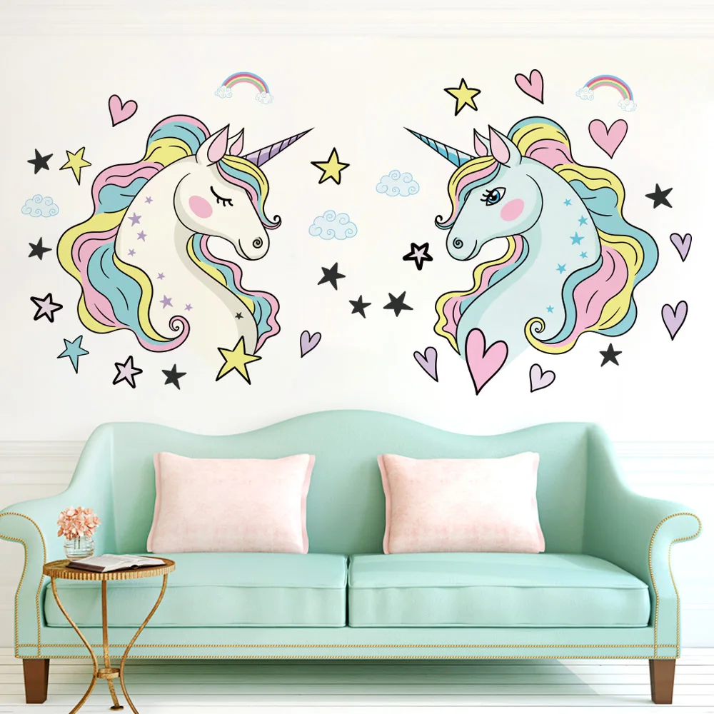Detachable Unicorn Wall Sticker Decoration Suitable for Girls Children's Bedroom Nursery Birthday Party Large Size Wall Stickers
Detachable Unicorn Wall Sticker Decoration Suitable for Girls Children's Bedroom Nursery Birthday Party Large Size Wall Stickers