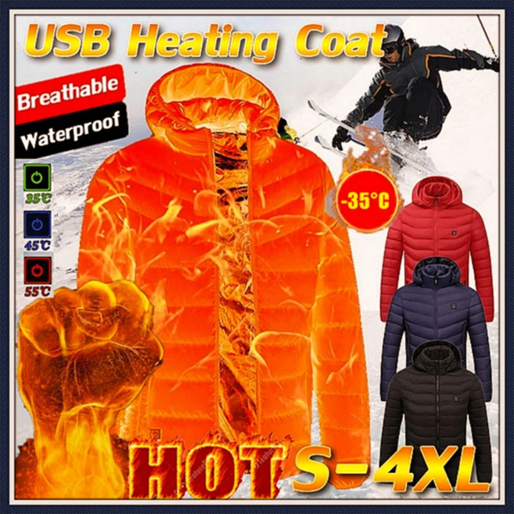 Winter Infrared Heated Jacket Outdoor USB Charge Carbon Fiber Electric Thermal Clothing Unisex Waistcoat 3 Levels Temperature
Winter Infrared Heated Jacket Outdoor USB Charge Carbon Fiber Electric Thermal Clothing Unisex Waistcoat 3 Levels Temperature