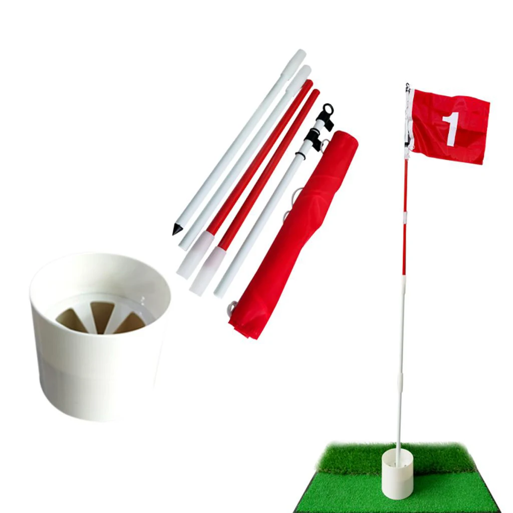 5-Section Golf Flag Stick Pole Putting Green Training Cup Course Flags Accessory
5-Section Golf Flag Stick Pole Putting Green Training Cup Course Flags Accessory