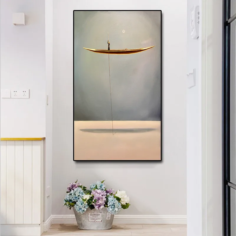 Fashion Simple Adornment picture Spray painting Household Canvas painting People Sailing Personality Wedding Decoration Art
Fashion Simple Adornment picture Spray painting Household Canvas painting People Sailing Personality Wedding Decoration Art