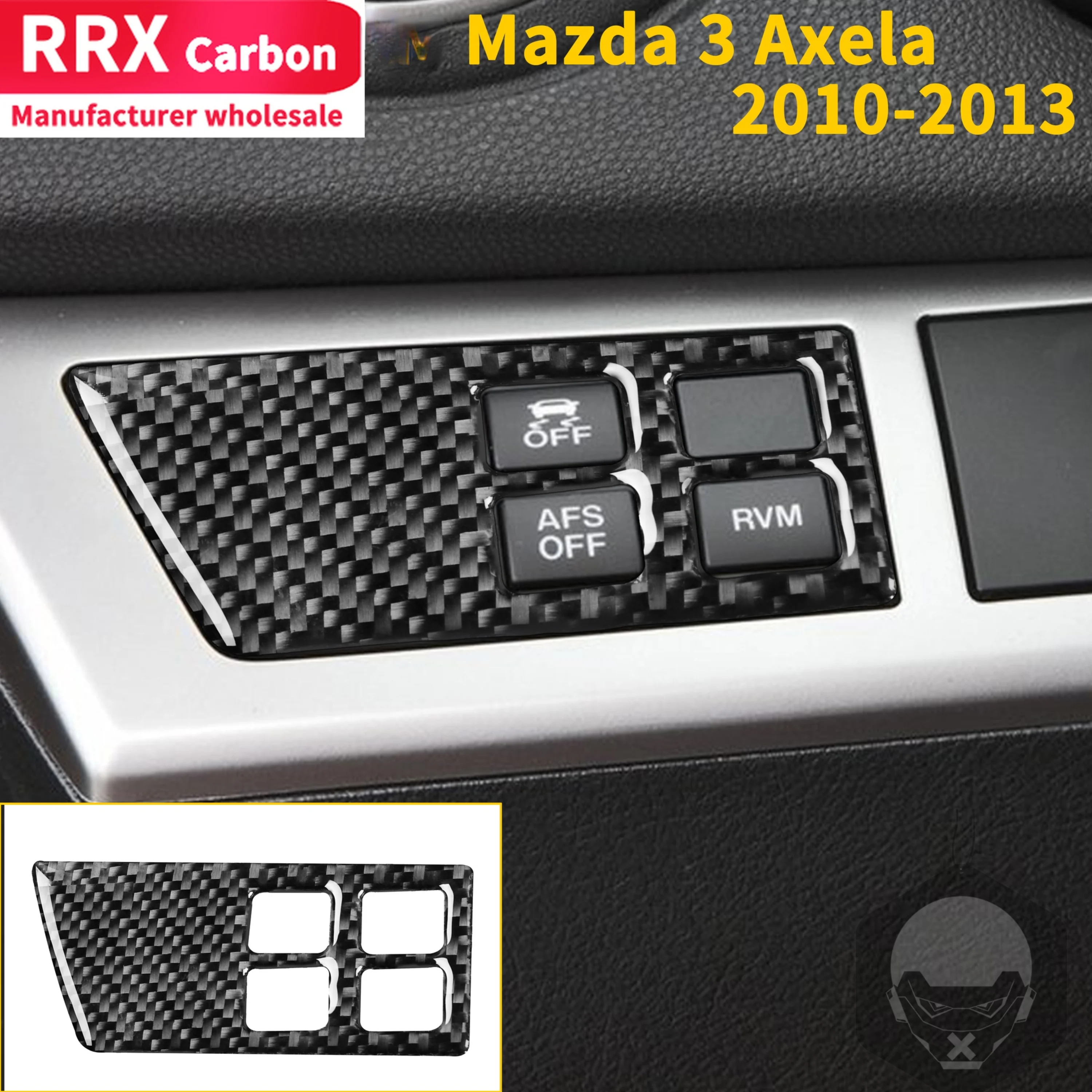 For Mazda 3 Axela 2010-2013 Carbon Fiber Headlight Button Cover Sticker Trim Interior Head Light Switch Car Accessories
For Mazda 3 Axela 2010-2013 Carbon Fiber Headlight Button Cover Sticker Trim Interior Head Light Switch Car Accessories
