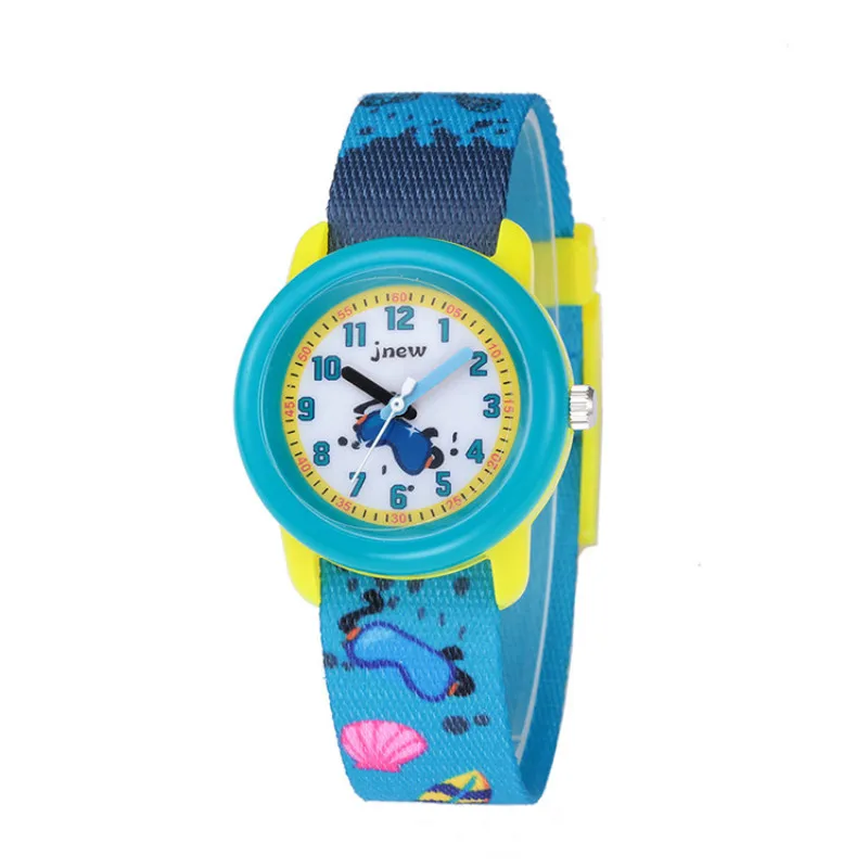 Летние водонепроницаемые детские часы с мультяшным изображением времени милые