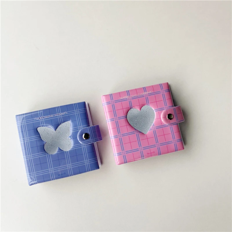 Mini Grid Loose-Leaf Photo Album 3-Inch Butterfly Heart-Shaped Hollow Photo Album Ins Style Idol Pictures Cards Storage Case
Mini Grid Loose-Leaf Photo Album 3-Inch Butterfly Heart-Shaped Hollow Photo Album Ins Style Idol Pictures Cards Storage Case