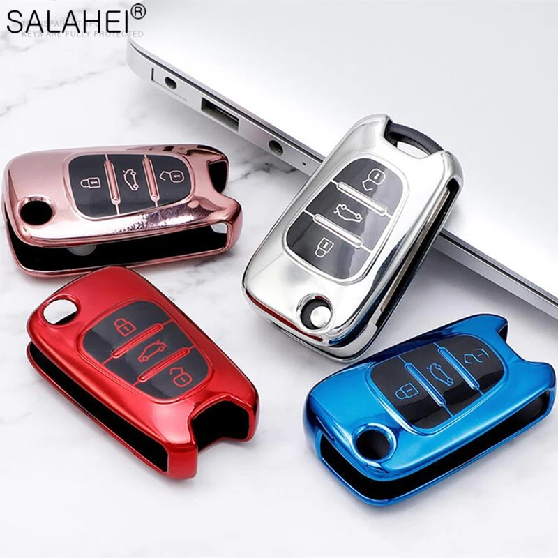 TPU Soft Folding Car Key Cover Case Protection For Hyundai i20 i30 ix35 Creta Solaris Elantra Accent For Kia Ceed K2 K5 Sportage
TPU Soft Folding Car Key Cover Case Protection For Hyundai i20 i30 ix35 Creta Solaris Elantra Accent For Kia Ceed K2 K5 Sportage