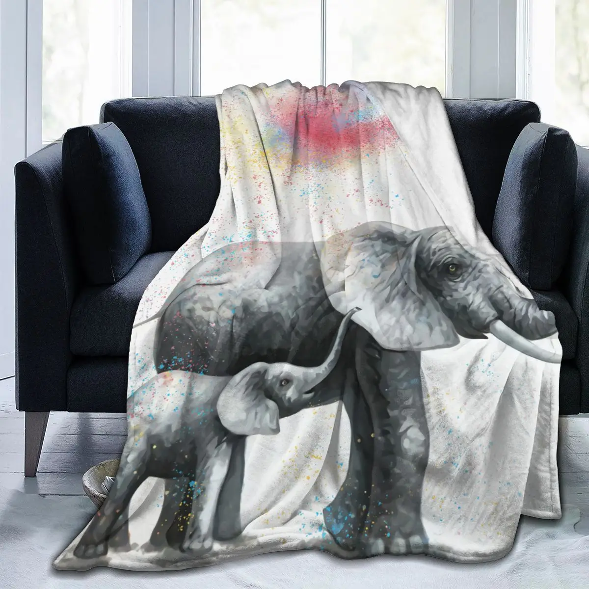Baby Elephant Warm Blanket Unisex Adult and Children Fleece for Beds Travel Home Bath Towel Multi Designs
Baby Elephant Warm Blanket Unisex Adult and Children Fleece for Beds Travel Home Bath Towel Multi Designs