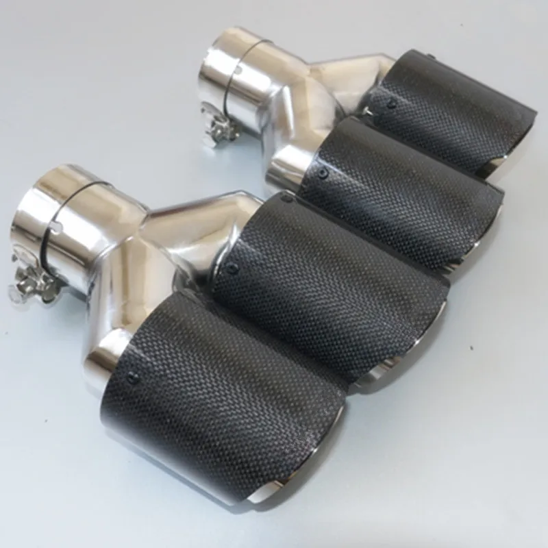 1 пара: Универсальный двойной наконечник для выхлопной трубы с логотипом из углеродного волокна, глянцевый наконечник для выхлопной трубы, кудрявый фланец для BMW E70, для AK
1 пара: Универсальный двойной наконечник для выхлопной трубы с логотипом из углеродного волокна, глянцевый наконечник для выхлопной трубы, кудрявый фланец для BMW E70, для AK