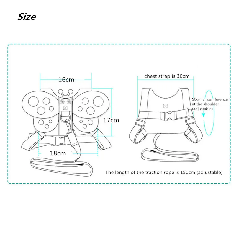 16 Styles Newest Baby Safety Walk Belt Animal Pattern Protable Toddler Leash Anti Lost Safety Harness For 1-3 Years Children
16 Styles Newest Baby Safety Walk Belt Animal Pattern Protable Toddler Leash Anti Lost Safety Harness For 1-3 Years Children