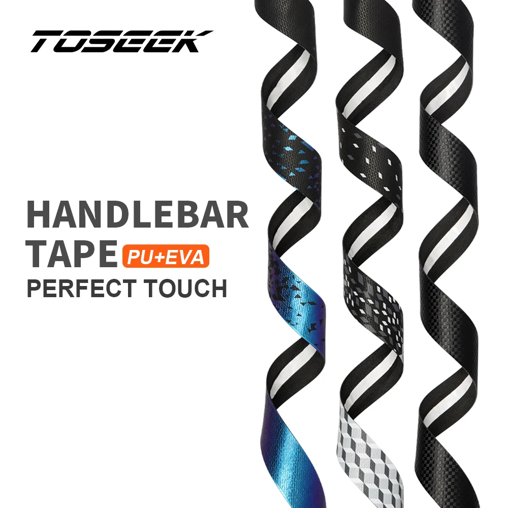 TOSEEK Soft Road Bike Bicycle Handlebar Cork EVA PU Bar Tape Professional Cycling Damping Anti-Vibration Wrap With 2 Bar Plug
TOSEEK Soft Road Bike Bicycle Handlebar Cork EVA PU Bar Tape Professional Cycling Damping Anti-Vibration Wrap With 2 Bar Plug
