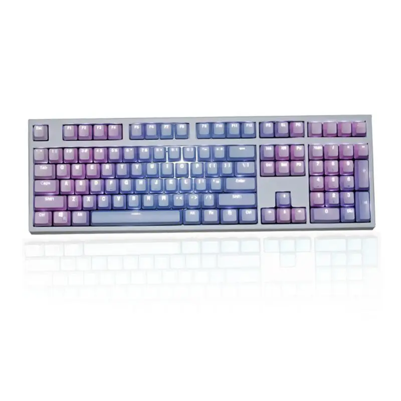 1 Set Replaceable PBT Keycaps 87 104 108 Transparent Lettering Keys Double Shot C5AE
1 Set Replaceable PBT Keycaps 87 104 108 Transparent Lettering Keys Double Shot C5AE