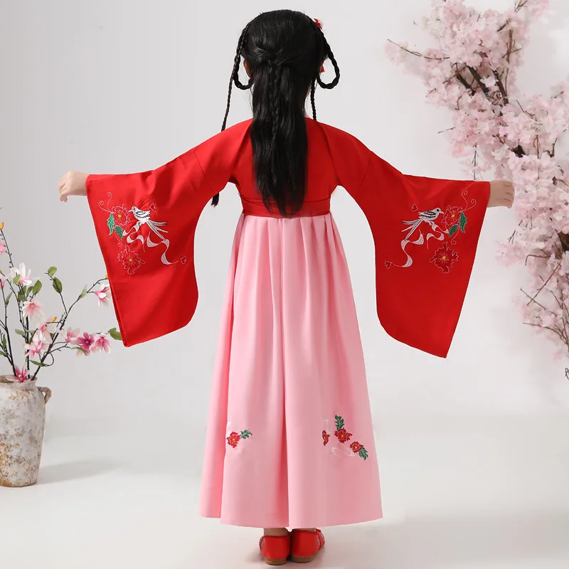 New Year Festival Tang Suit Retro Princess Dress Oriental Dance Costumes for Kids Chinese Traditional Ancient Hanfu Girls Fairy
New Year Festival Tang Suit Retro Princess Dress Oriental Dance Costumes for Kids Chinese Traditional Ancient Hanfu Girls Fairy