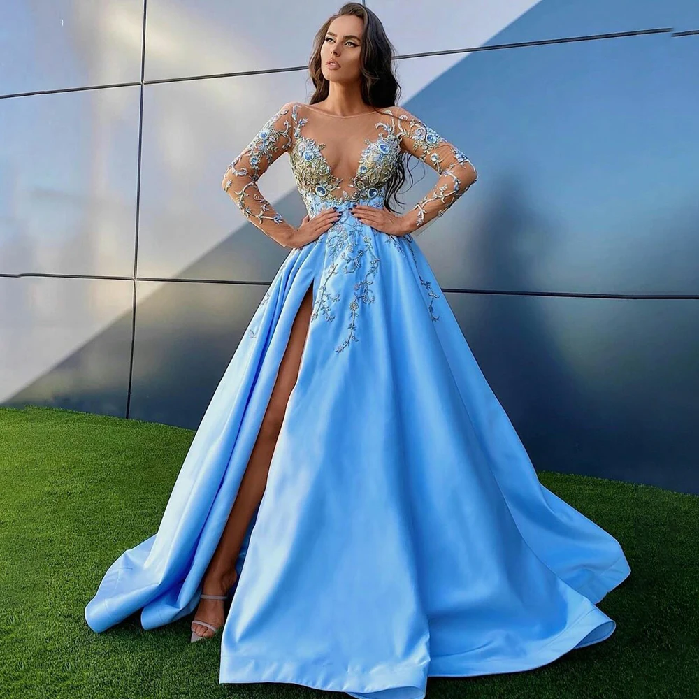prom dresses long sleeve new lace crystal evening dresses luxury see celebrity gown high slit vestido de fiesta de boda custom
prom dresses long sleeve new lace crystal evening dresses luxury see celebrity gown high slit vestido de fiesta de boda custom