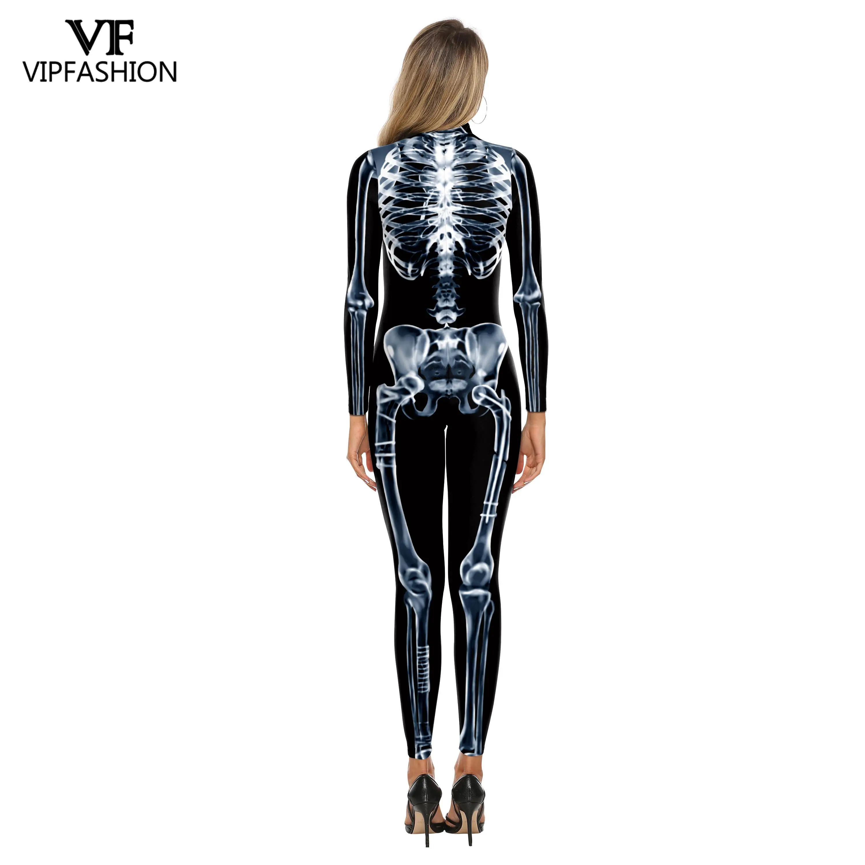 VIP FASHION Cosplay Sexy Skeleton Printed Carnival Party Suit Jumpsuit Bodysuits Halloween Costume For Women Onesies Outfits
VIP FASHION Cosplay Sexy Skeleton Printed Carnival Party Suit Jumpsuit Bodysuits Halloween Costume For Women Onesies Outfits