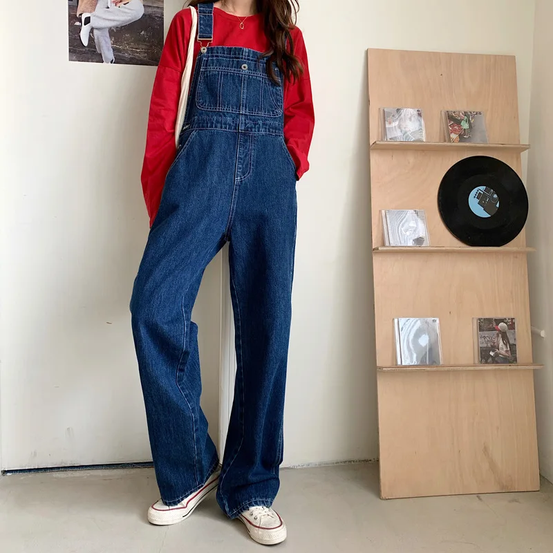 Denim Pants Overalls Strap Loose Straight Jumpsuits Women Korean Fashion 2021 Missnight
Denim Pants Overalls Strap Loose Straight Jumpsuits Women Korean Fashion 2021 Missnight