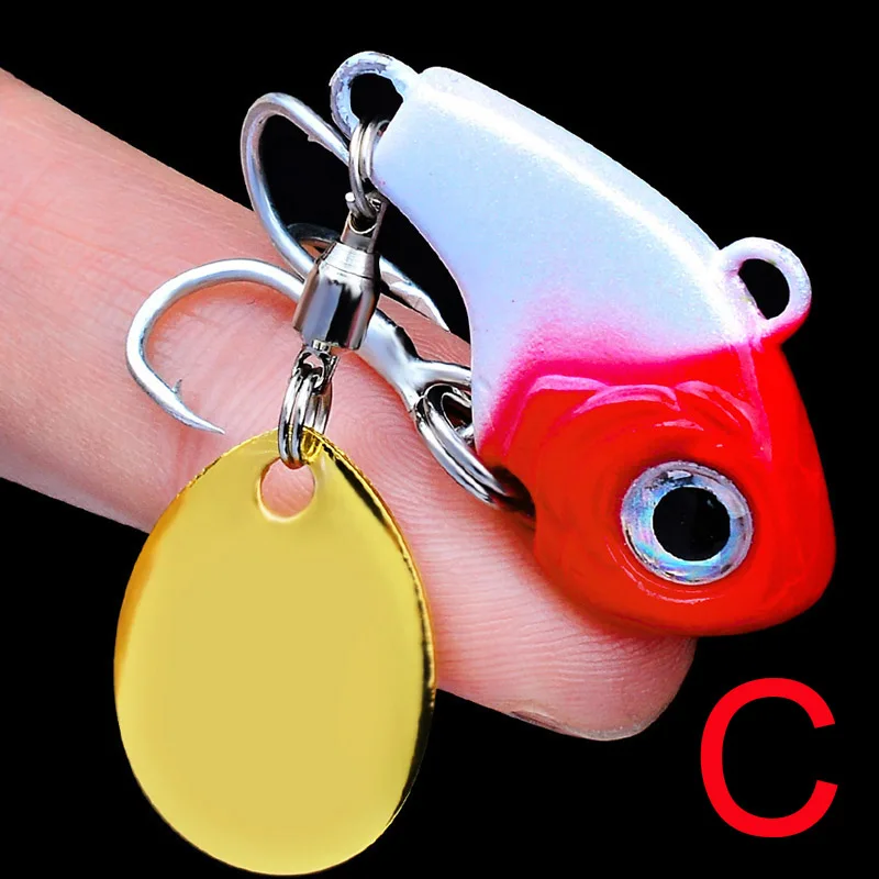 Far Casting Fishing Lure Bait with Sequins Rotating Vibration VIB Sinking Lure EDF88
Far Casting Fishing Lure Bait with Sequins Rotating Vibration VIB Sinking Lure EDF88