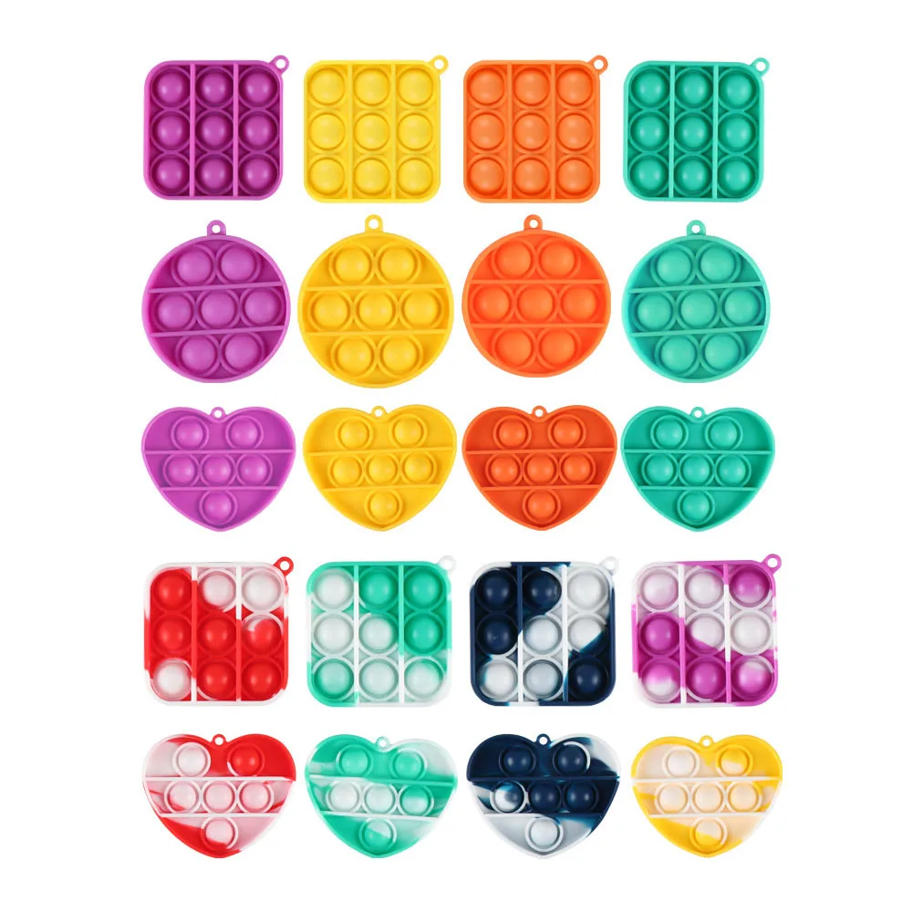 Mini Push Silicone Bubble Sensory Toy Autism Needs Squishy Stress Reliever Toys Adult Child Funny Anti-stress Toy Keychain
Mini Push Silicone Bubble Sensory Toy Autism Needs Squishy Stress Reliever Toys Adult Child Funny Anti-stress Toy Keychain