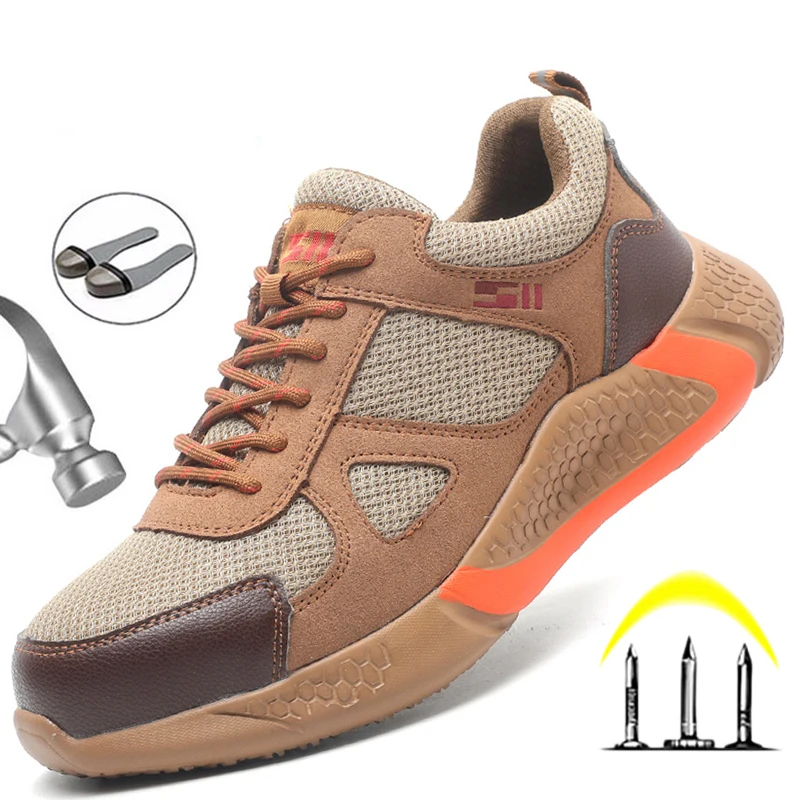 Breathable Men's Safety Shoes Work Boots Steel Toe Shoes Puncture-Proof Men's Boots Work Sneakers Lightweight Working Shoes Men
Breathable Men's Safety Shoes Work Boots Steel Toe Shoes Puncture-Proof Men's Boots Work Sneakers Lightweight Working Shoes Men