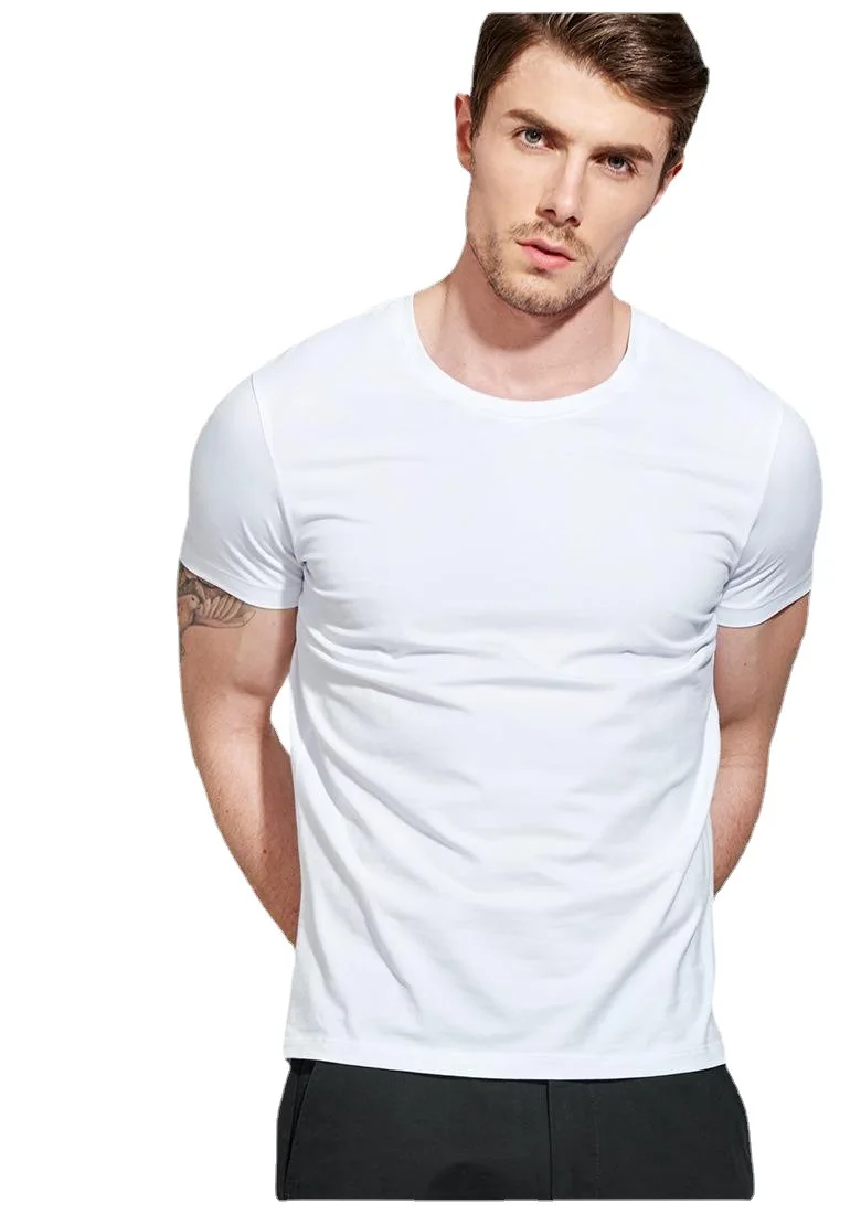 2021 summer new round neck double mercerized cotton short sleeve t-shirt men's casual T-shirt solid color men's half sleeve
2021 summer new round neck double mercerized cotton short sleeve t-shirt men's casual T-shirt solid color men's half sleeve