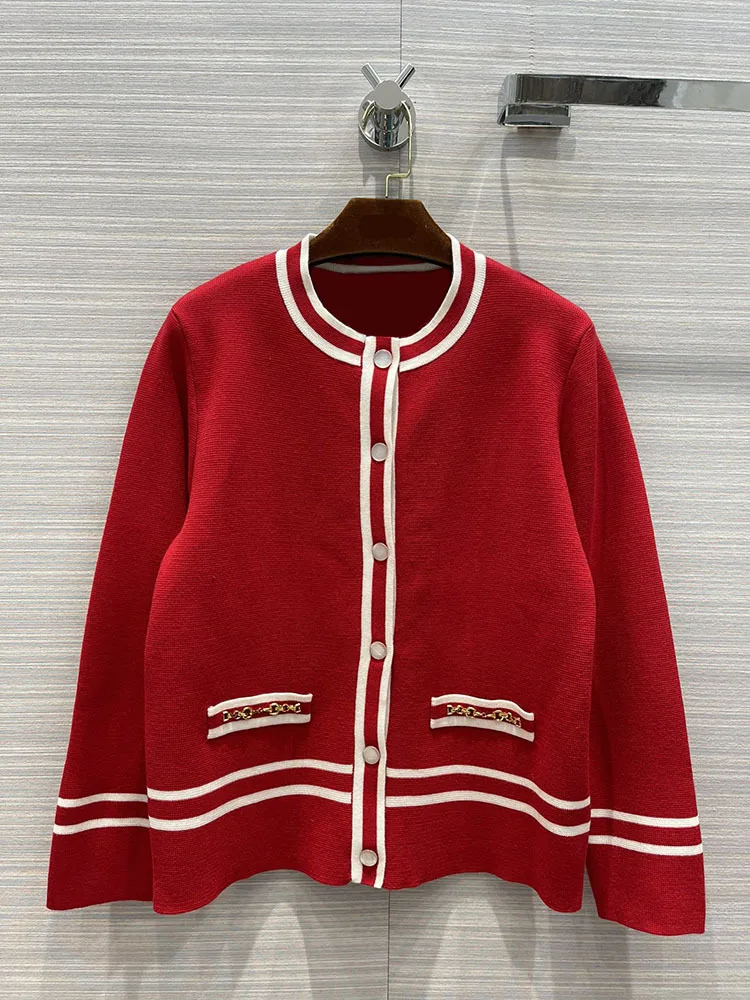 Luxury Brand Knitted Eureeky 2021 Early Spring Women New High-end Runway Hit Color Single-breasted O-neck Cardigan Coat
Luxury Brand Knitted Eureeky 2021 Early Spring Women New High-end Runway Hit Color Single-breasted O-neck Cardigan Coat
