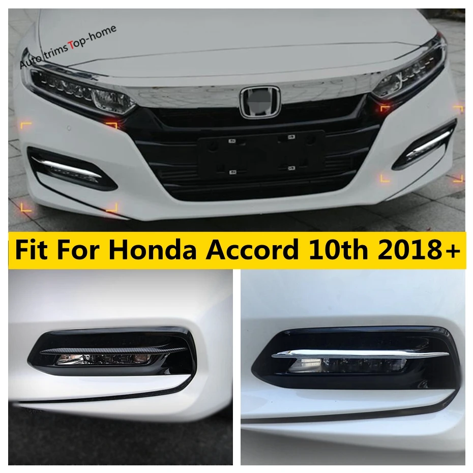 Yimaautotrims Front Fog Lights Lamp Eyelid Eyebrow Cover Trim For Honda Accord 10th 2018 - 2021 Chrome / Carbon Fiber Look ABS
Yimaautotrims Front Fog Lights Lamp Eyelid Eyebrow Cover Trim For Honda Accord 10th 2018 - 2021 Chrome / Carbon Fiber Look ABS