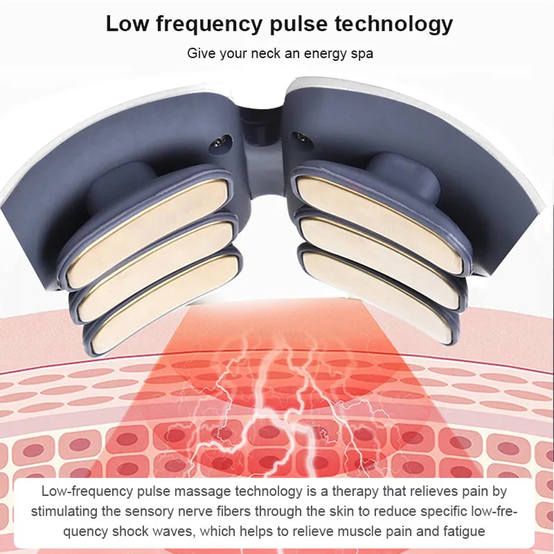 Electric Neck Massager Pulse Back 6 Mode Power Control Infrared Cervical Vertebra Relax Pain Relief Heated Kneading Health Care
Electric Neck Massager Pulse Back 6 Mode Power Control Infrared Cervical Vertebra Relax Pain Relief Heated Kneading Health Care