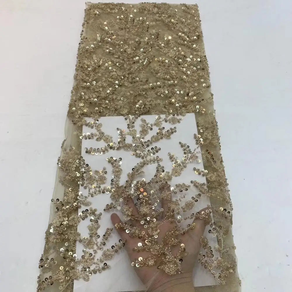 Madison High Quality African French Tulle Lace Fabric Handmade Beaded Lace 2020 Luxury Handmade Lace Fabric for Wedding Dress
Madison High Quality African French Tulle Lace Fabric Handmade Beaded Lace 2020 Luxury Handmade Lace Fabric for Wedding Dress