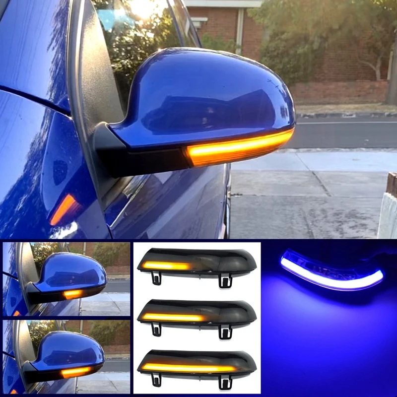 Side Mirror Indicator Dynamic Led Turn Signal Lights Bule&Amber Flowing Blinker for Golf 5 Plus Jetta Mk5 Passat B6 Eos 
Side Mirror Indicator Dynamic Led Turn Signal Lights Bule&Amber Flowing Blinker for Golf 5 Plus Jetta Mk5 Passat B6 Eos