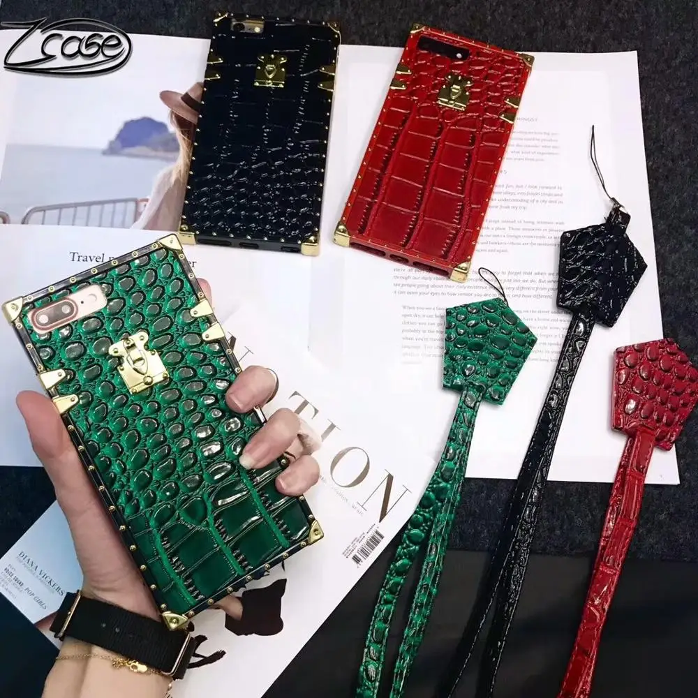 European luxury Alligator Vintage Case For iPhone XR XS 12 11 Pro Max Fashion Square Leather Cover For iPhone 6 6S 8 7 Plus
European luxury Alligator Vintage Case For iPhone XR XS 12 11 Pro Max Fashion Square Leather Cover For iPhone 6 6S 8 7 Plus