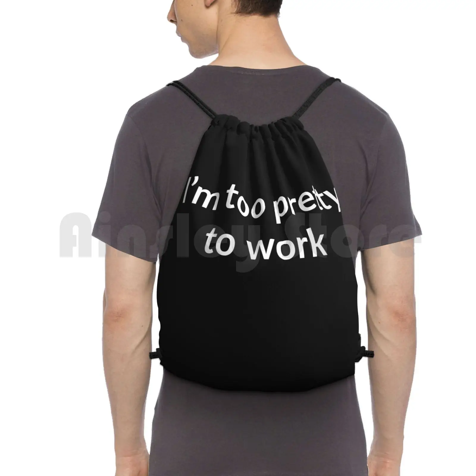 I'M Too Pretty To Work Backpack Drawstring Bags Gym Bag Waterproof Lazy Funny Sassy Pretty Work Jokes Humour Real Cool
I'M Too Pretty To Work Backpack Drawstring Bags Gym Bag Waterproof Lazy Funny Sassy Pretty Work Jokes Humour Real Cool