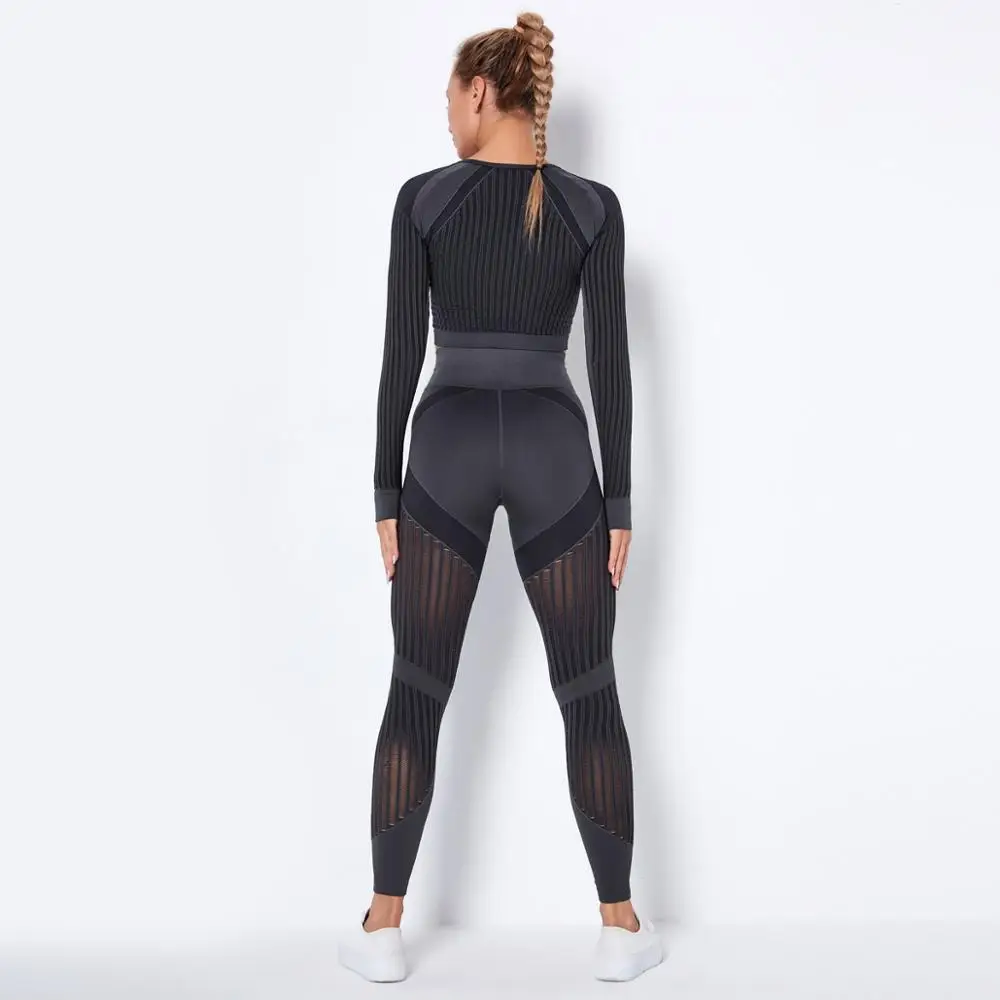 2 Piece Hollow Out Seamless Yoga Set Sport Outfits Women Black Crop Top Bra Leggings Workout Gym suit Fitness Sport Sets
2 Piece Hollow Out Seamless Yoga Set Sport Outfits Women Black Crop Top Bra Leggings Workout Gym suit Fitness Sport Sets