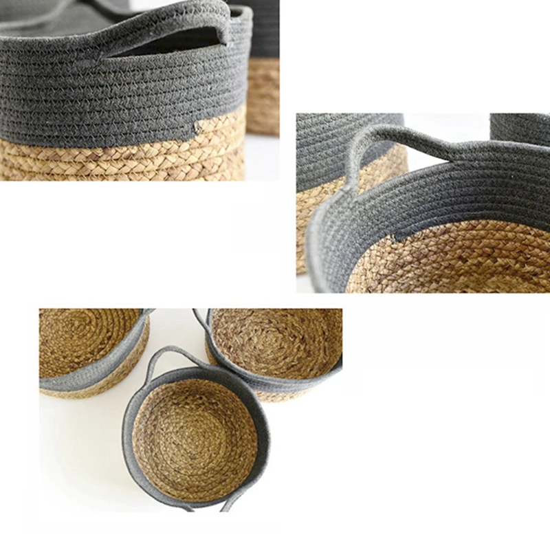 3 Pcs Natural Cotton Rope Storage Basket,Round Storage Organiser & 3 Pcs Storage Square Organizer Foldable Basket
3 Pcs Natural Cotton Rope Storage Basket,Round Storage Organiser & 3 Pcs Storage Square Organizer Foldable Basket