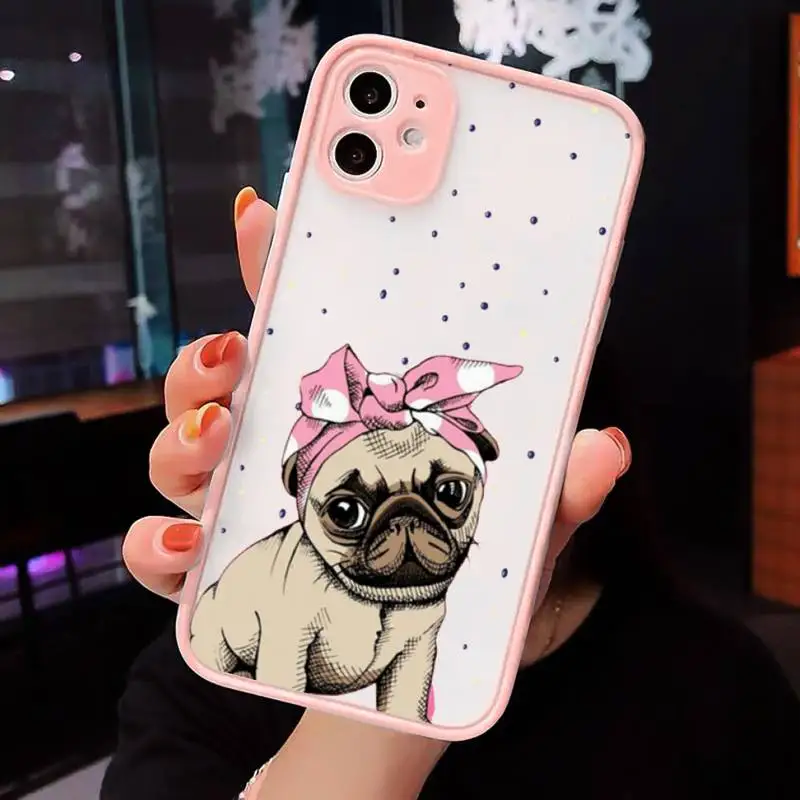 Pug Dog Cute bulldog cartoon luxury Phone Cases shell matte transparent For iphone 7 8 11 12 plus mini x xs xr pro max cover
Pug Dog Cute bulldog cartoon luxury Phone Cases shell matte transparent For iphone 7 8 11 12 plus mini x xs xr pro max cover