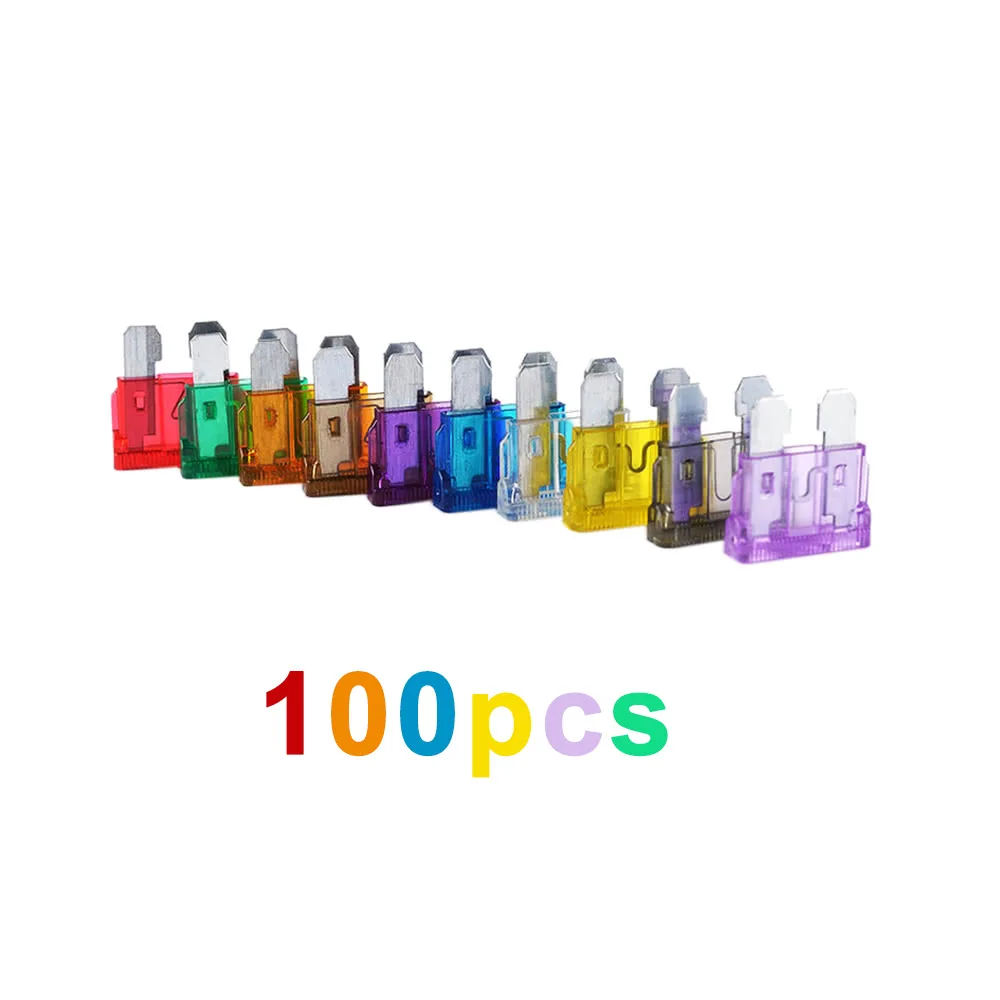 100pcs Assortment Car Standard Blade Fuses 2A 3A 5A 7.5A 10A 15A 20A 25A 30A 35A for Vehicle Motorcycle Boat Truck
100pcs Assortment Car Standard Blade Fuses 2A 3A 5A 7.5A 10A 15A 20A 25A 30A 35A for Vehicle Motorcycle Boat Truck