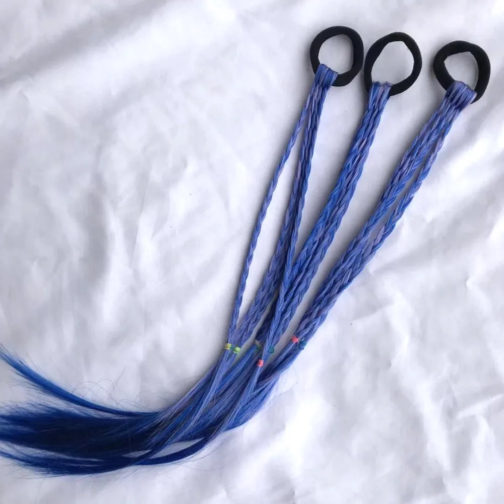 New Girls Colorful Wig Ponytail Hair Ornament Wig Headband Rubber Bands Hair Bands Headwear Kids Twist Braid Rope hair ropes
New Girls Colorful Wig Ponytail Hair Ornament Wig Headband Rubber Bands Hair Bands Headwear Kids Twist Braid Rope hair ropes