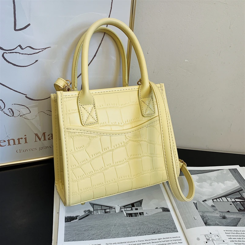 Women Handbags Stone Pattern PU Leather Shoulder Bag Fashion Trend Crossbody Bags Simple Casual All-match Top-handle Bags
Women Handbags Stone Pattern PU Leather Shoulder Bag Fashion Trend Crossbody Bags Simple Casual All-match Top-handle Bags