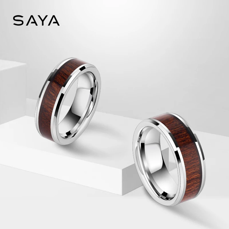 Tungsten Rings Classic Wedding Rings Scratch Proof Free for Women Men Engagement Rings Inlay Wood, Free Shipping, Customized
Tungsten Rings Classic Wedding Rings Scratch Proof Free for Women Men Engagement Rings Inlay Wood, Free Shipping, Customized