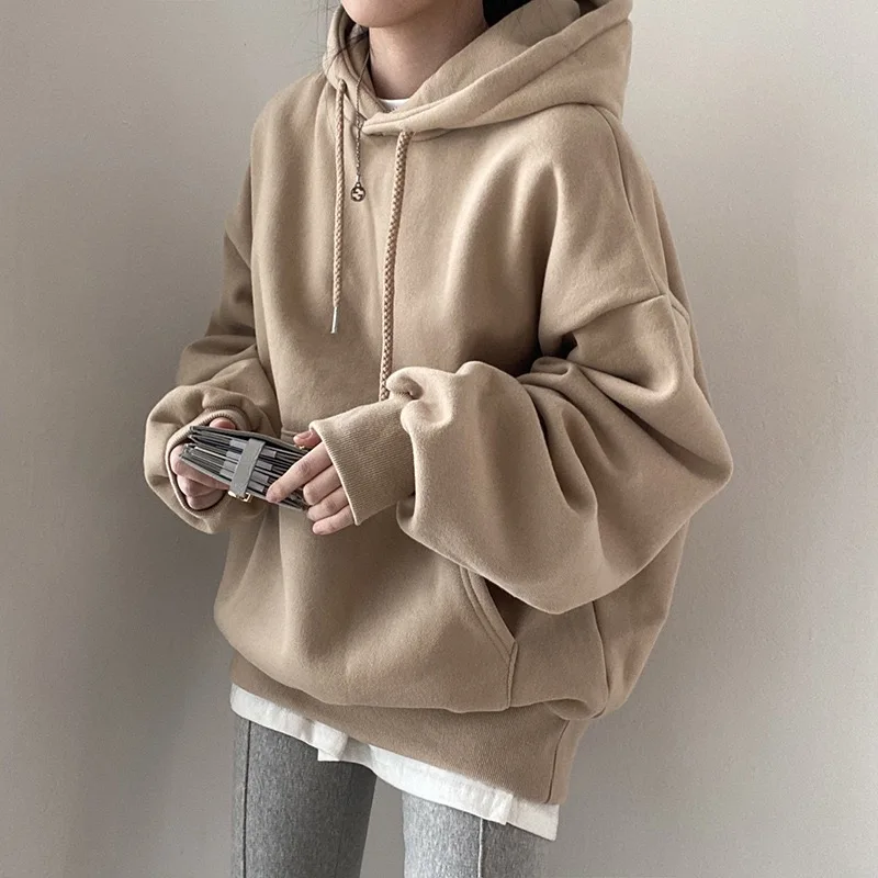 Aboutlee Winter New Street Style Hooded Sweater Women Solid Color Casual All-Match Loose Top
Aboutlee Winter New Street Style Hooded Sweater Women Solid Color Casual All-Match Loose Top