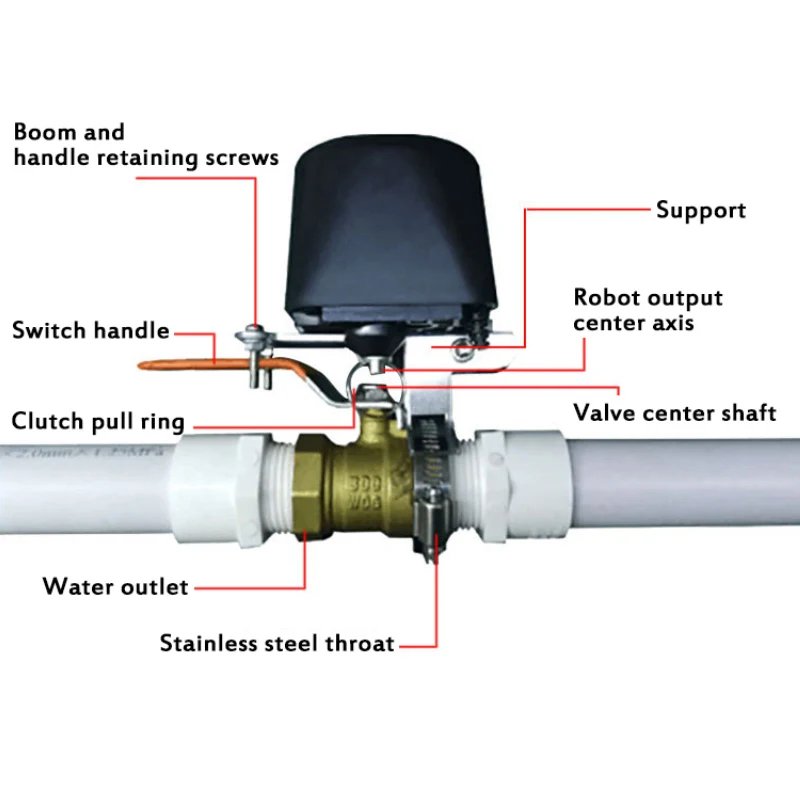 Smart Home Tuya WiFi Valve Smart Water/Gas Valve Automation Control Bluetooth Valve Work with Alexa Google Smart Life
Smart Home Tuya WiFi Valve Smart Water/Gas Valve Automation Control Bluetooth Valve Work with Alexa Google Smart Life