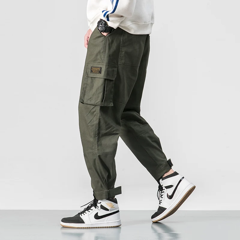 Cotton Men Multi-pocket Elastic Waist Design Harem Pant Street Punk Hip Hop Red Casual Trousers Joggers Male Army Cargo Pants
Cotton Men Multi-pocket Elastic Waist Design Harem Pant Street Punk Hip Hop Red Casual Trousers Joggers Male Army Cargo Pants