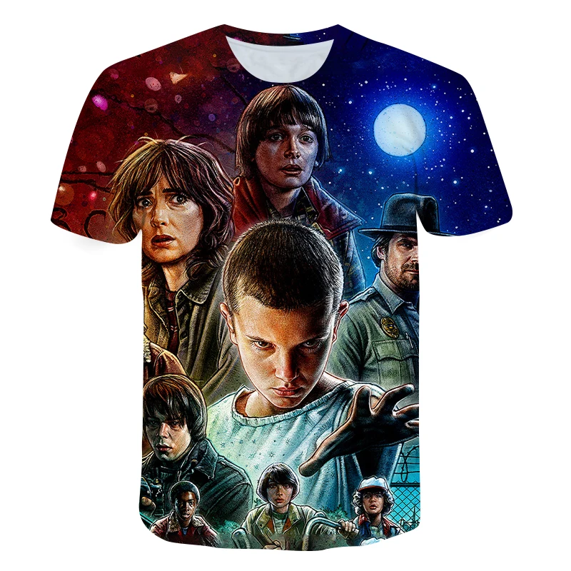 Popular Stranger Things Printed Oversize T-shirt Summer Fun Boys Clothes Child Baby Girls Casual Loose Short Sleeve Tops Tees
Popular Stranger Things Printed Oversize T-shirt Summer Fun Boys Clothes Child Baby Girls Casual Loose Short Sleeve Tops Tees
