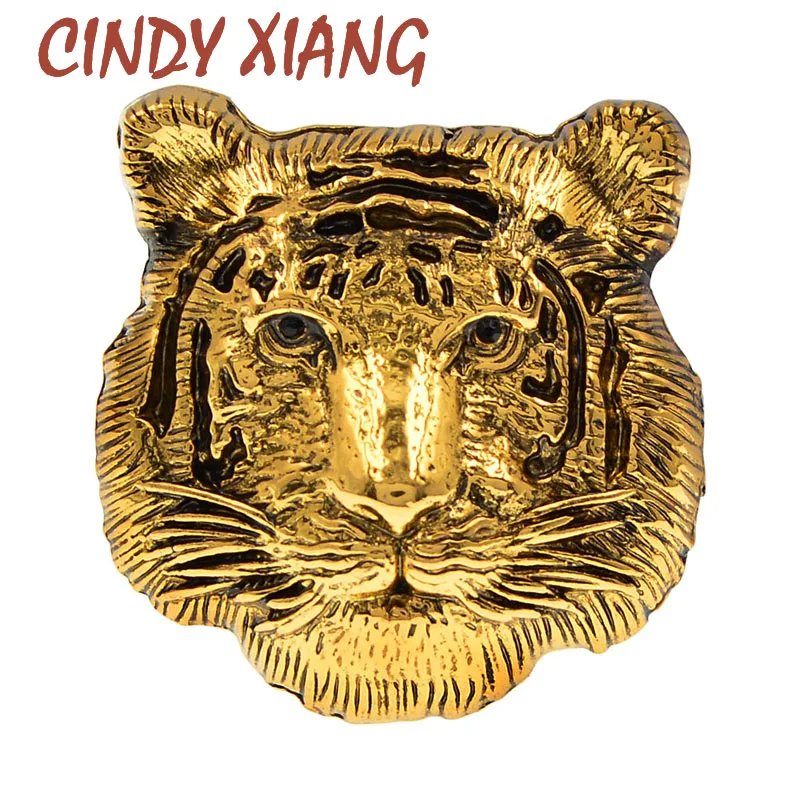 

CINDY XIANG Новая Винтажная металлическая брошь с головой тигра для женщин 300 шт