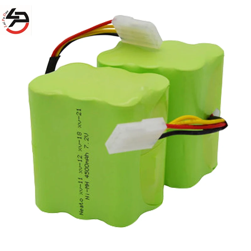 LPD 2pcs 7.2V 4500MAH Ni-MH Battery Pack For Neato XV-11 12 14 15 21 28 robot robotic vacuum cleaner accessory xv battery
LPD 2pcs 7.2V 4500MAH Ni-MH Battery Pack For Neato XV-11 12 14 15 21 28 robot robotic vacuum cleaner accessory xv battery