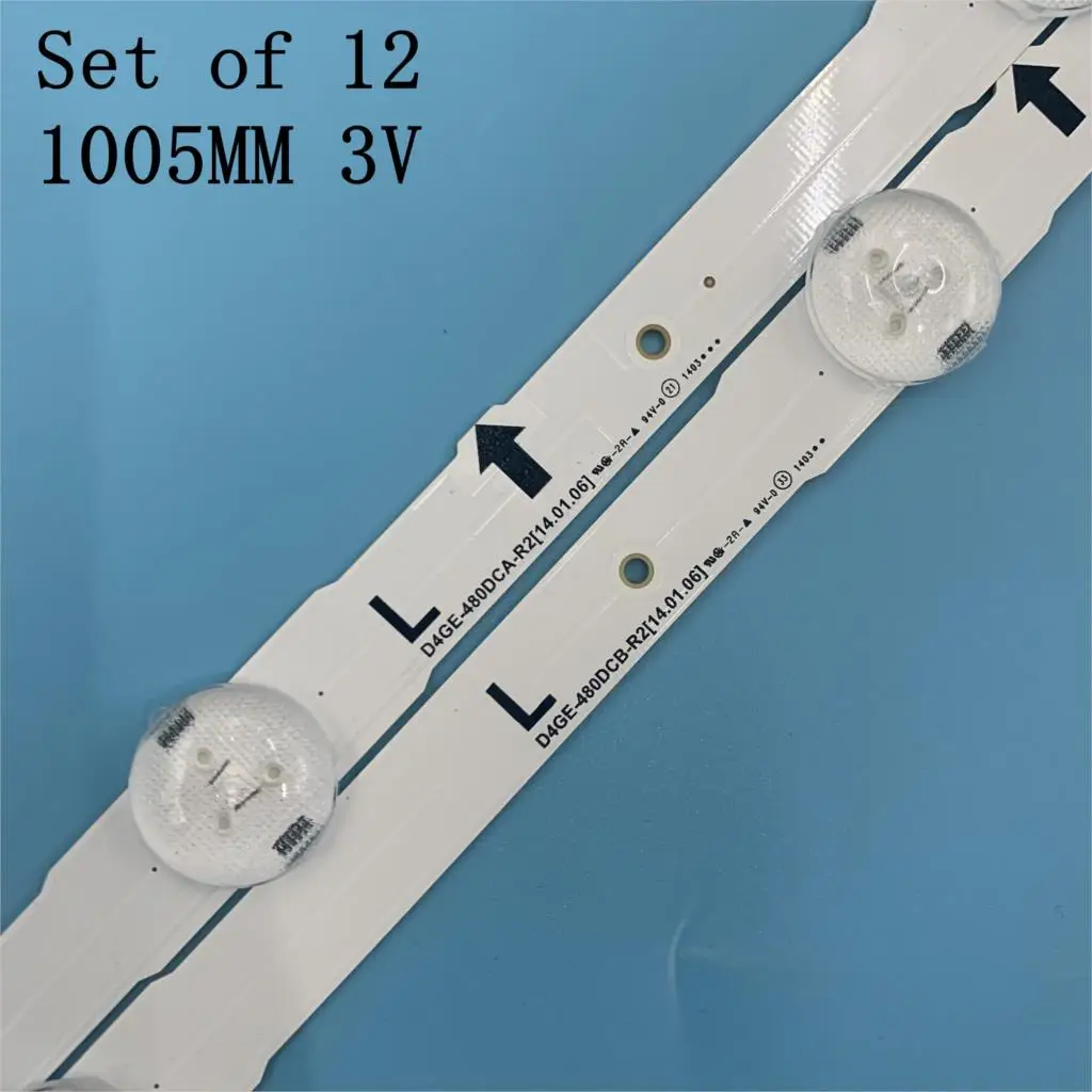 12 PCS/set LED backlight strip for LED TV UE48H6400 UE48H6200AK BN96-30453A BN96-30454A D4GE-480DCA-R3 D4GE-480DCB-R3 3V
12 PCS/set LED backlight strip for LED TV UE48H6400 UE48H6200AK BN96-30453A BN96-30454A D4GE-480DCA-R3 D4GE-480DCB-R3 3V
